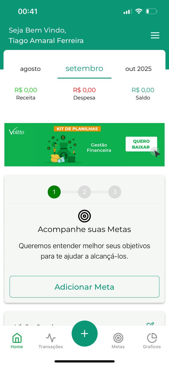 Tela de Registro